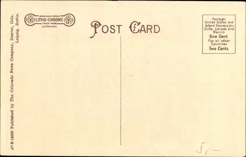 Ak Colorado Springs Colorado USA, Pike's Peak from Antler's Hotel