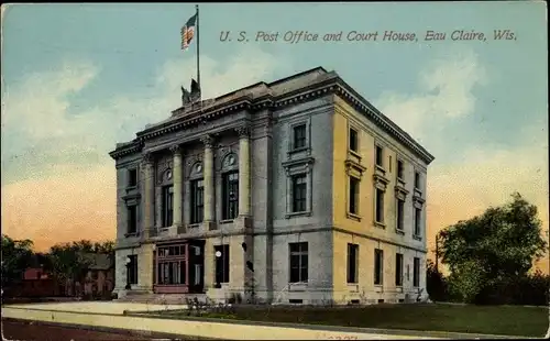 Ak Eau Claire Wisconsin USA, U.S. Post Office and Court House