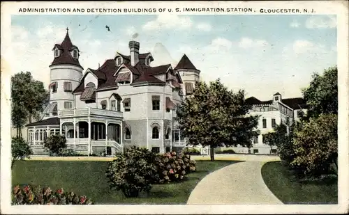 Ak Gloucester New Jersey USA, Administration and Detention Buildings of US Immigration Station