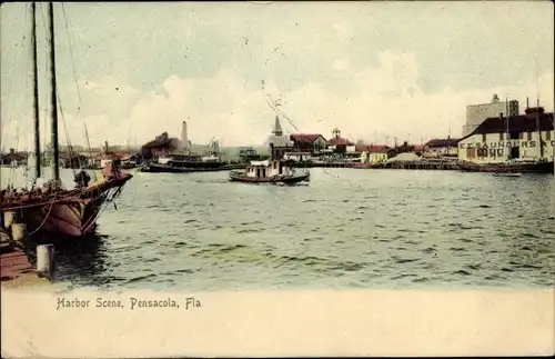 Ak Pensacola Florida USA, Harbor Scene