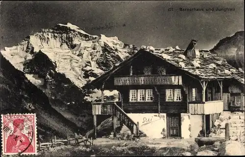Ak Kanton Bern, Bernerhaus, Jungfrau