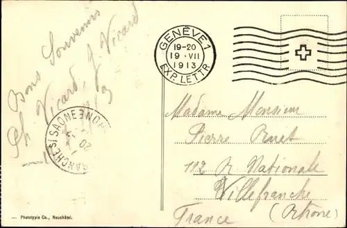 Ak Genève Genf Schweiz, La rade, Schiffe