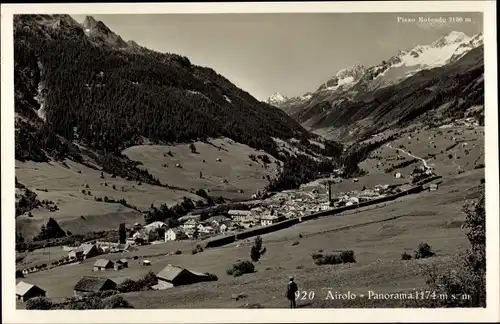 Ak Airolo Kanton Tessin Schweiz, Panorama