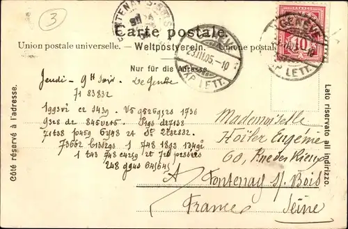 Ak Genève Genf Schweiz, Monument General Dufour