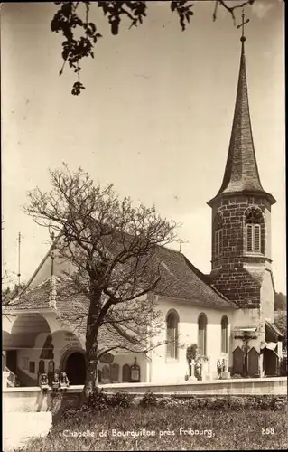 Ak Bourguillon Fribourg Freiburg Stadt Schweiz, Chapelle