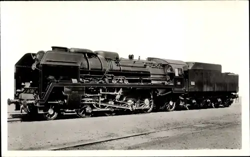 Ak Französische Eisenbahn, Chemin de fer, Locomotive, 141 P Compound, Tender 36 P