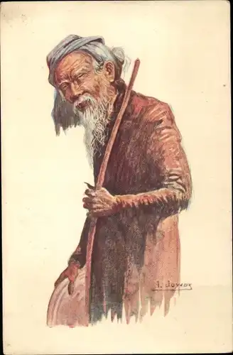 Künstler Ak Joyeux, B., Portrait eines Mannes, Vieillard Annamite