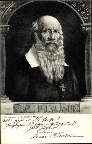 Ak Friedrich Ludwig Jahn, Portrait, Turnvater