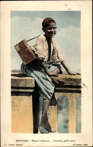 Ak Algerien, Types indigenes, Yaouled, petit cireur