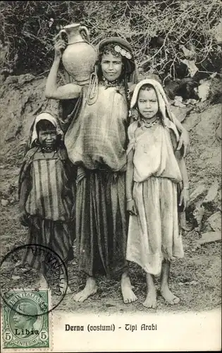Ak Derna Libyen, Tipi Arabi, Araber, Wasserträger