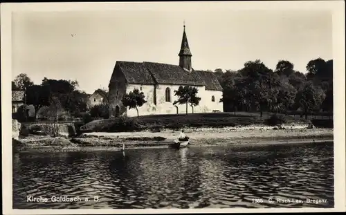 Ak Überlingen am Bodensee, Kirche Goldbach