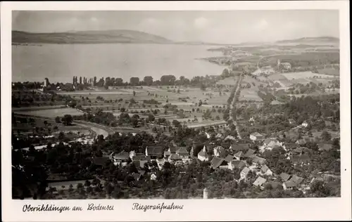 Ak Oberuhldingen Uhldingen Mühlhofen am Bodensee, Fliegeraufnahme