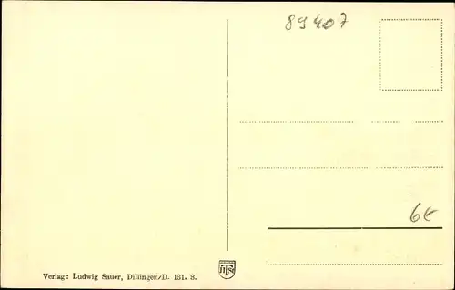 Ak Dillingen an der Donau, Taubstummen-Anstalt