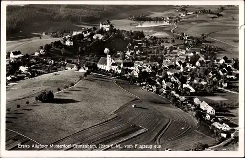 Ak Bad Grönenbach im Allgäu, Luftaufnahme