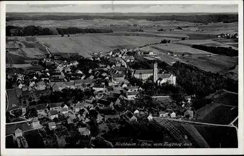 Ak Kirchheim in Schwaben, Luftbild