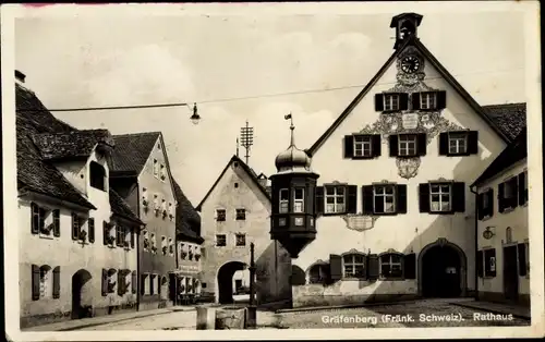 Ak Gräfenberg in Oberfranken, Rathaus