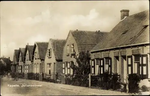 Ak Kapelle Zeeland Niederlande, Julianastraat