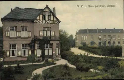 Ak Oostburg Zeeland, Meester C.P. Hennequinstraat