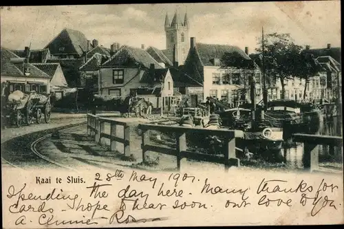 Ak Sluis Zeeland Niederlande, Kaai