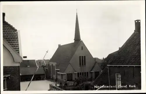 Ak Nieuw Lekkerland Molenlanden Südholland, Geref. Kerk