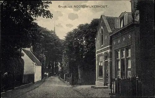 Ak Noordwijkerhout Noordwijk Südholland, Straßenpartie