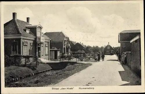 Ak Numansdorp Südholland Niederlande, Straat den Hoek