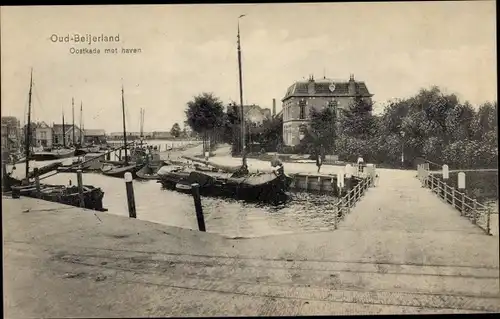 Ak Oud Beijerland Südholland, Oostkade met haven