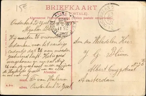 Ak Ouderkerk aan den IJssel Südholland, Dorpstraat