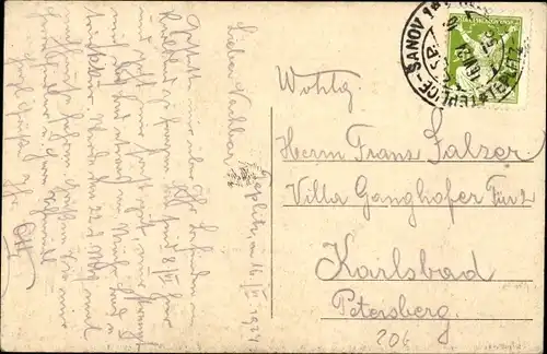 Ak Teplice Šanov Teplitz Schönau Region Aussig, Kurhaus Französischer Hof