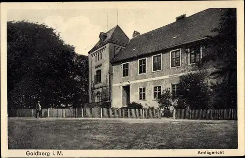 Ak Goldberg in Mecklenburg, Amtsgericht