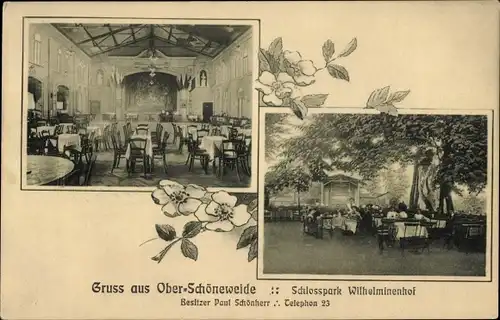 Ak Berlin Köpenick Oberschöneweide, Schlosspark Wilhelminenhof