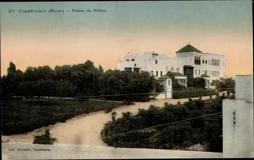 Ak Casablanca Marokko, Palais du Sultan