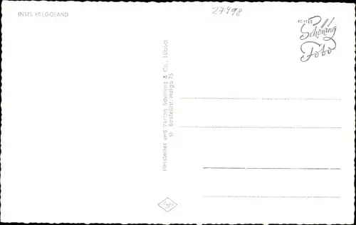 Ak Nordseeinsel Helgoland, Gesamtansicht, Schiff, Segelboot