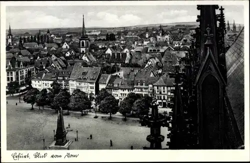 Ak Erfurt in Thüringen, Blick vom Dom