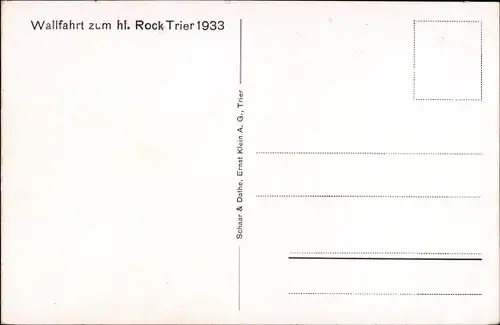 Ak Trier, Der Heilige Rock im Dom 1933