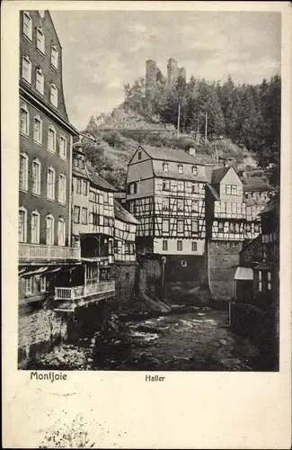 Ak Monschau Montjoie in der Eifel, Haller, Wohnhäuser