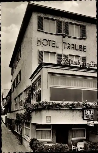 Ak Rüdesheim am Rhein, Hotel Traube