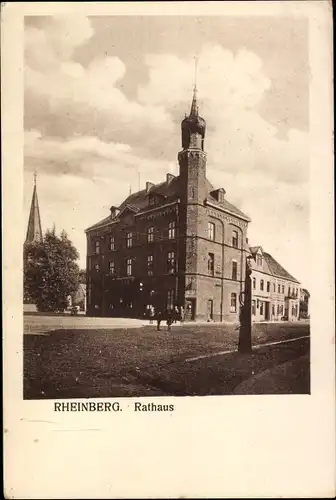 Ak Rheinberg Westfalen, Rathaus