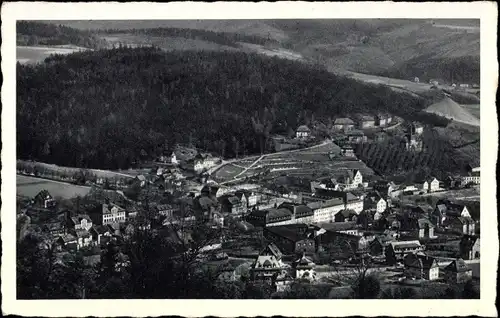 Ak Oberschlema Bad Schlema im Erzgebirge, Gesamtansicht vom Radiumsteig aus