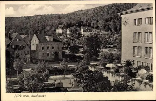 Ak Oberschlema Bad Schlema im Erzgebirge, Blick vom Kurhaus