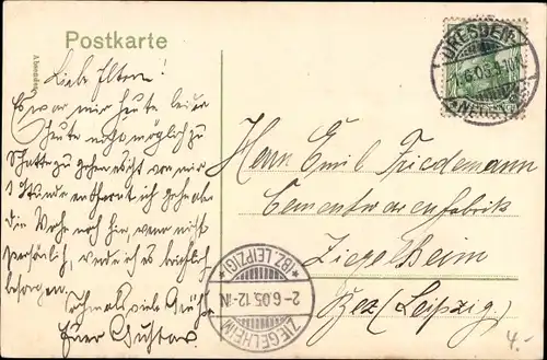 Ak Dresden Neustadt, Kaserne des K. S. Schützen Füsilier Regiments Nr. 108