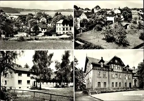 Ak Mehltheuer im Vogtland, Sportlerheim, Reichsbahnerheim, Panorama