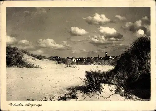 Ak Nordseebad Wangerooge in Ostfriesland, Blick aus den Dünen