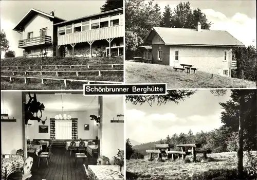 Ak Schönbrunn Schleusegrund im Thüringer Wald, Schönbrunner Berghütte