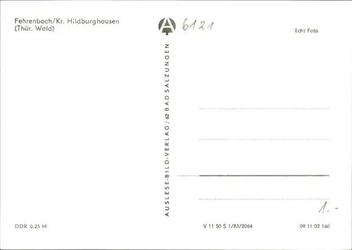 Ak Fehrenbach Masserberg in Thüringen, Teilansicht