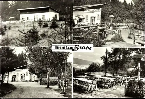 Ak Suhl in Thüringen, Waldgasthaus Krinitzenstube, Terrasse