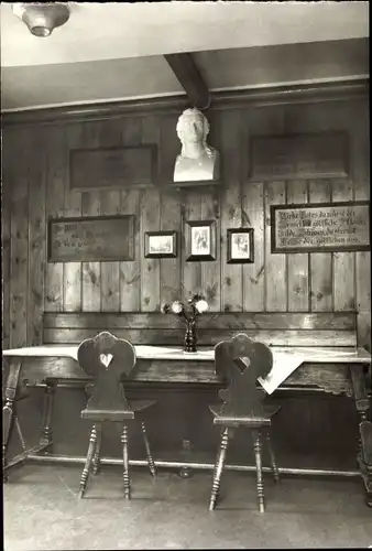 Ak Bauerbach Grabfeld in Thüringen, Schillerzimmer in der Gaststätte Zum braunen Roß