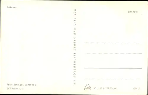 Ak Tribsees in Vorpommern, Blick vom Feld auf den gesamten Ort