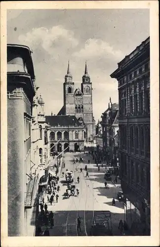 Ak Magdeburg an der Elbe, Alter Markt, Johanniskirche