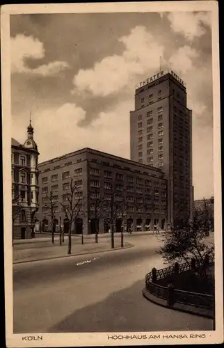 Ak Köln am Rhein, Hochhaus am Hansaring